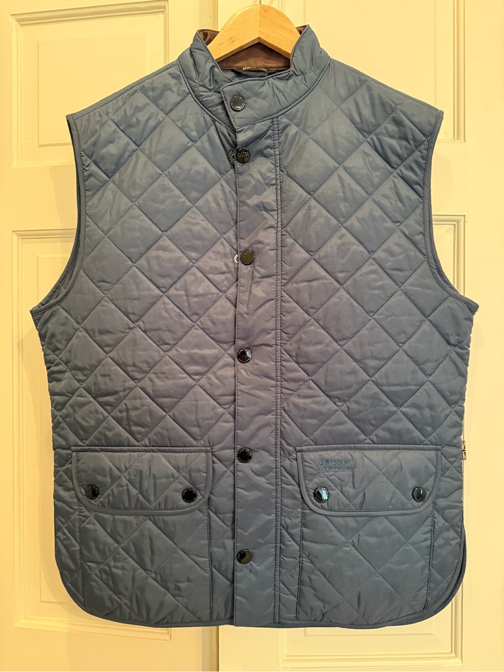 Barbour for Land Rover Quilted Light Blue Men's Vest